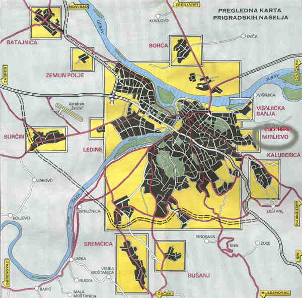 mirijevo mapa beograda Arhitektura i urbanizam u Mirijevu danas mirijevo mapa beograda